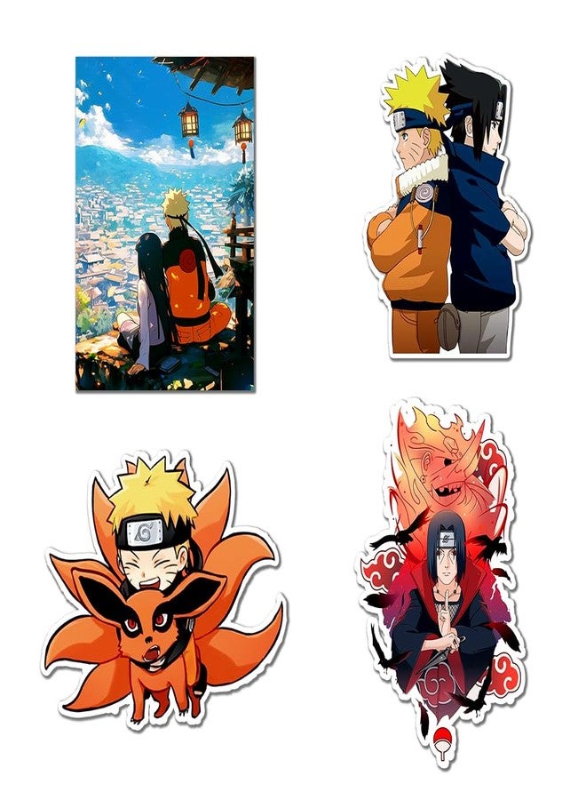 Deep Print Naruto Anime Acrylic Fridge Magnet, Naruto Theme, Home Decor Gift, Birthday, Valentine, Boyfriend, Waterproof, Glass-Like Finish (D1) - Image 1
